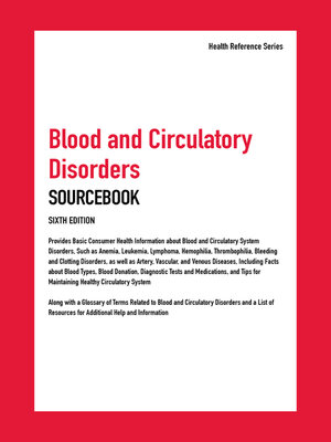 cover image of Blood and Circulatory Disorders Sourcebook